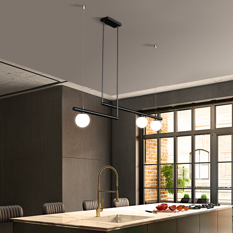 Moderne Stil sphärischer Anhänger Lichter weiße Glashängeanhänger Lichter