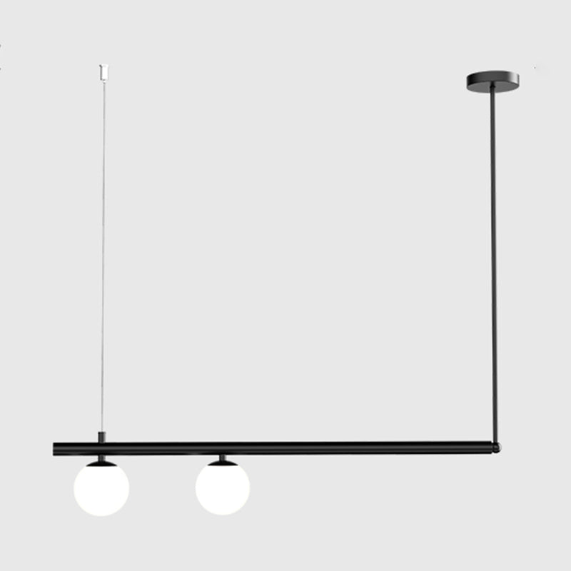 Moderne Stil sphärischer Anhänger Lichter weiße Glashängeanhänger Lichter