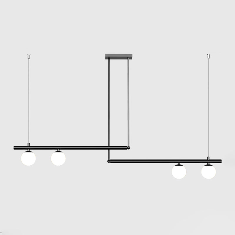 Moderne Stil sphärischer Anhänger Lichter weiße Glashängeanhänger Lichter