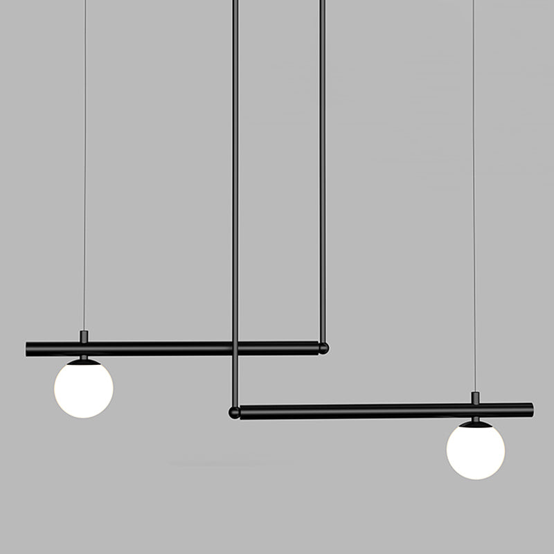 Moderne Stil sphärischer Anhänger Lichter weiße Glashängeanhänger Lichter