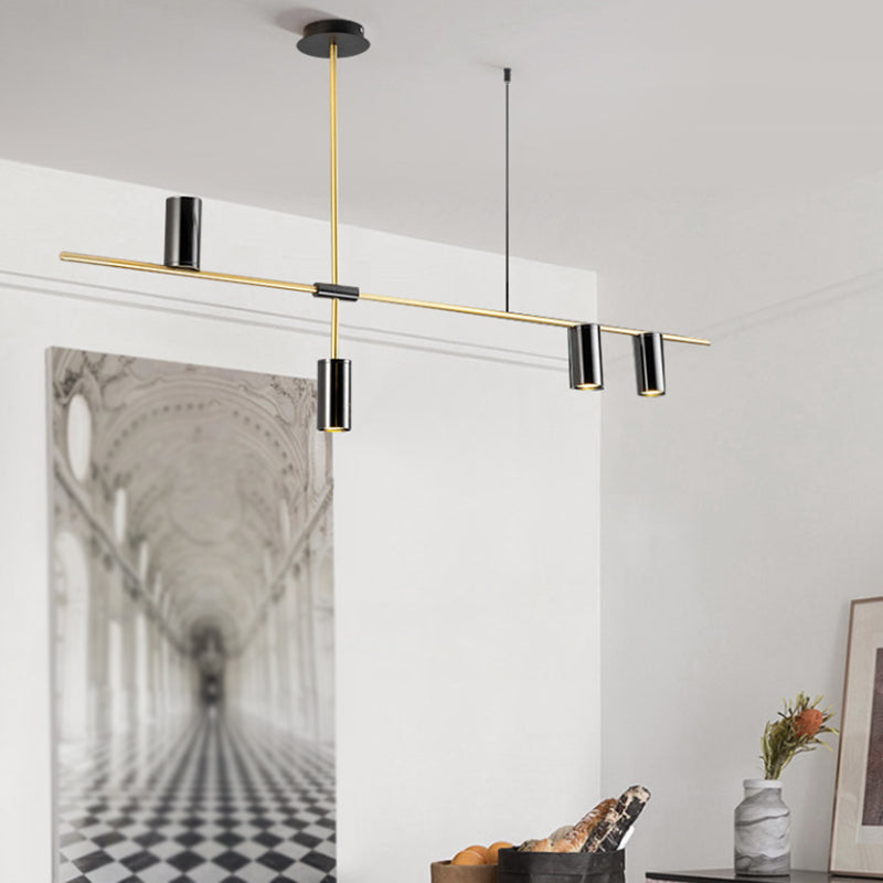 Luces colgantes colgantes de cilindro de estilo moderno accesorios de iluminación de metal