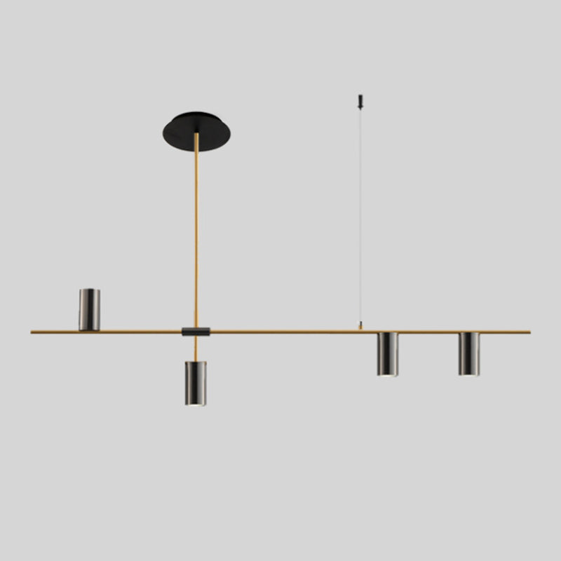 Luces colgantes colgantes de cilindro de estilo moderno accesorios de iluminación de metal