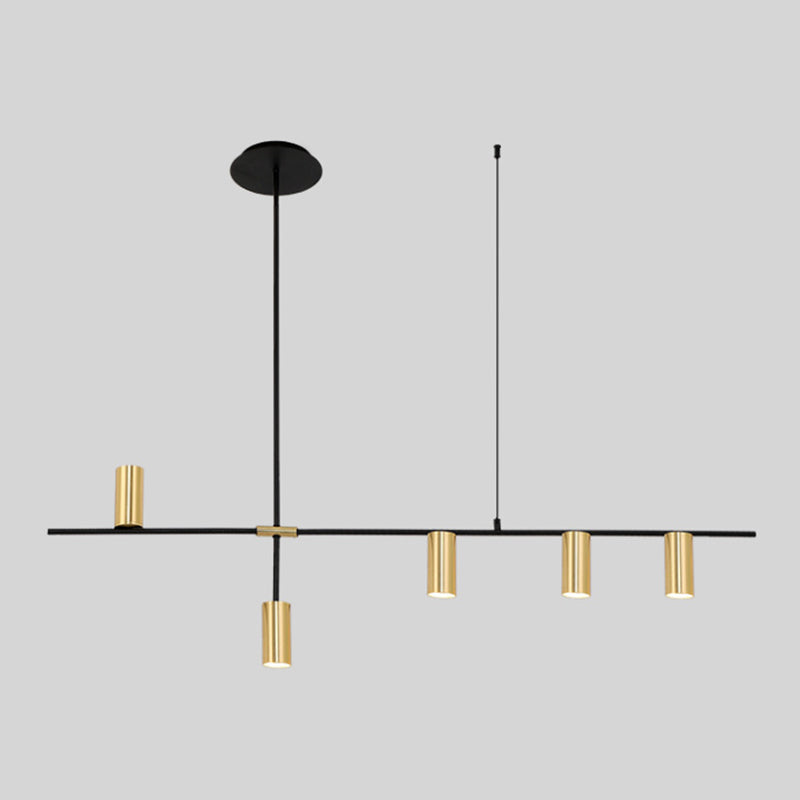 Luces colgantes colgantes de cilindro de estilo moderno accesorios de iluminación de metal