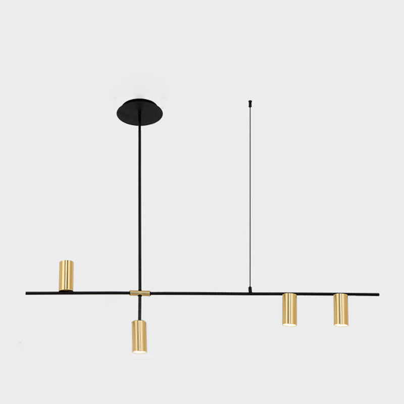 Luces colgantes colgantes de cilindro de estilo moderno accesorios de iluminación de metal