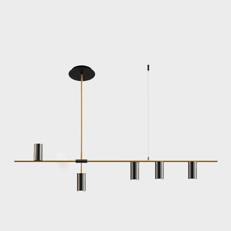 Luces colgantes colgantes de cilindro de estilo moderno accesorios de iluminación de metal