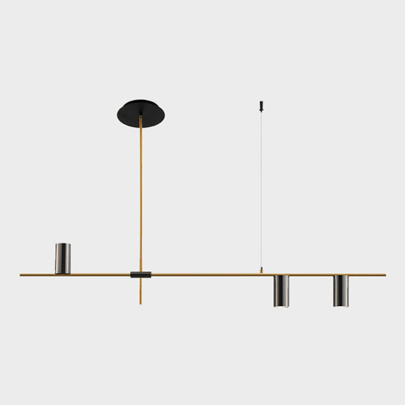 Luces colgantes colgantes de cilindro de estilo moderno accesorios de iluminación de metal