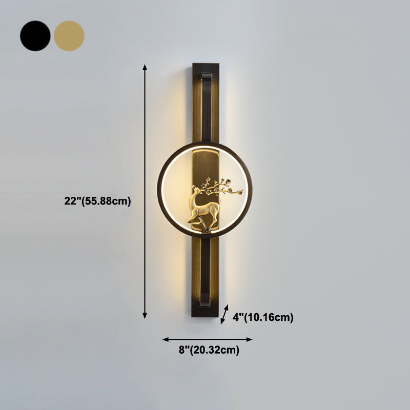 Shade Round Metal Wall Donce Modern Style 1- Lighting Lighting Lighting Accesors