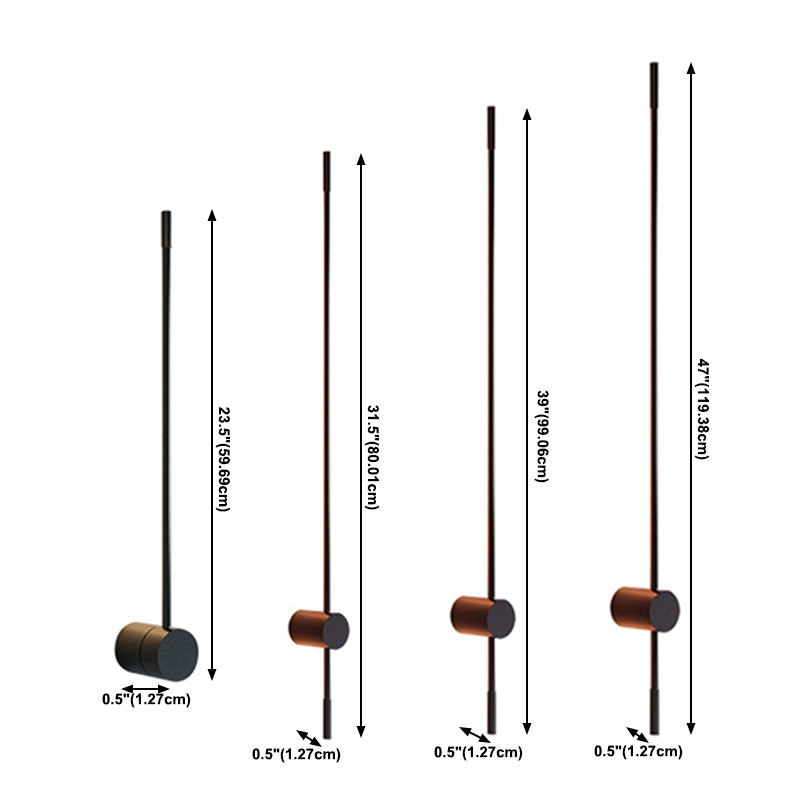 Sombra lineal de metal Medro Maledro Moderno Moder Light Light Lighting en negro