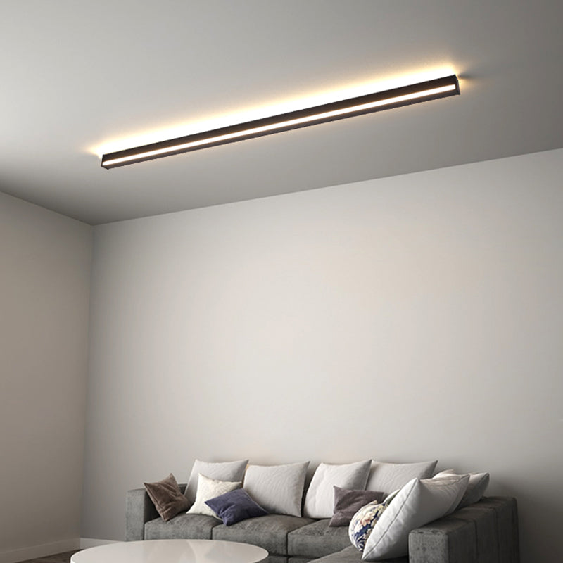 Sombra lineal Maledina de metal Distone moderno de estilo 1 luces de montaje de pared lámpara en negro