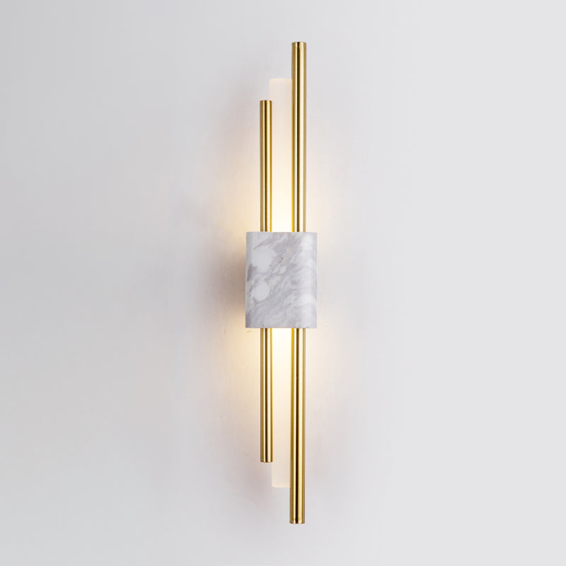 Metal Linear Shade Wall Sconce Modern Style 1 Light Wall Mount Light Fixture