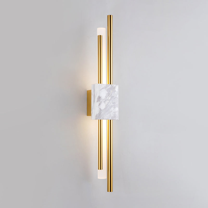 Metal Linear Shade Wall Sconce Modern Style 1 Light Wall Mount Light Fixture