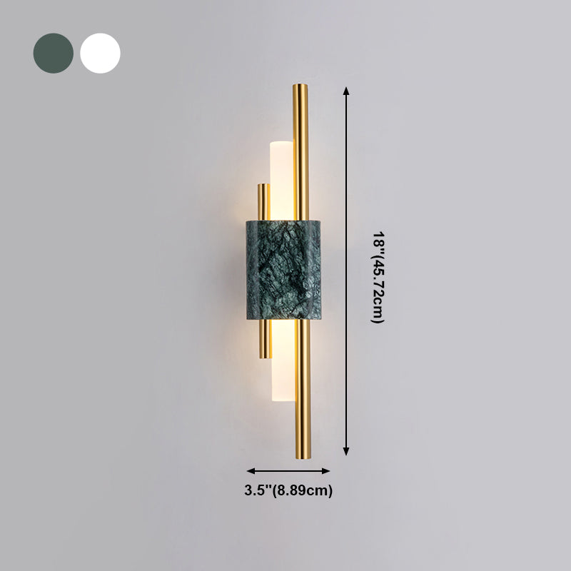 Metal Linear Shade Wall Sconce Modern Style 1 Light Wall Mount Light Fixture