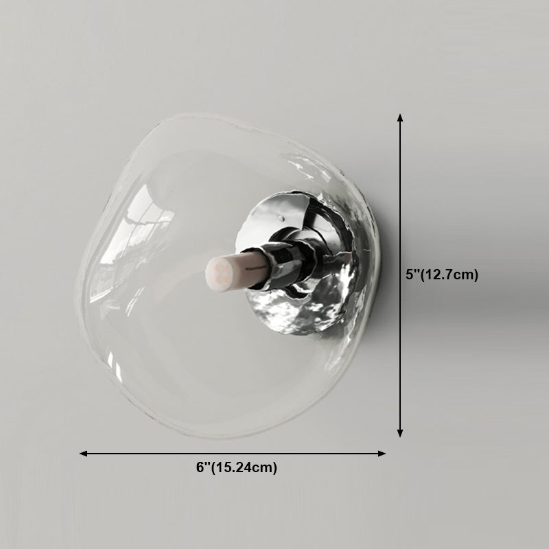 Lámpara de pared de roca minimalista vidrio soplado a mano 1 linda luz de vestíbulo luz