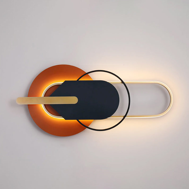 Geometry Shape Wall Lights Modern Style Metal Wall Mounted Light Fixtures