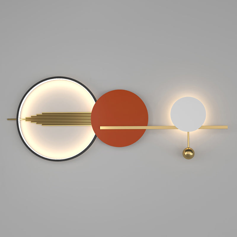 Geometry Shape Wall Lights Modern Style Metal Wall Mounted Light Fixtures