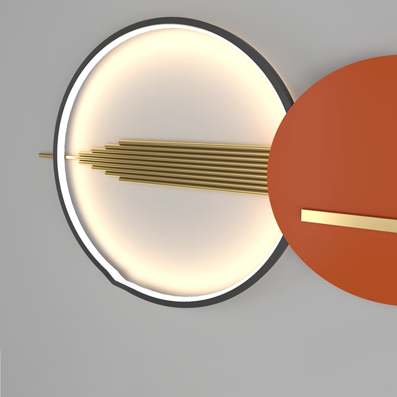 Geometry Shape Wall Lights Modern Style Metal Wall Mounted Light Fixtures