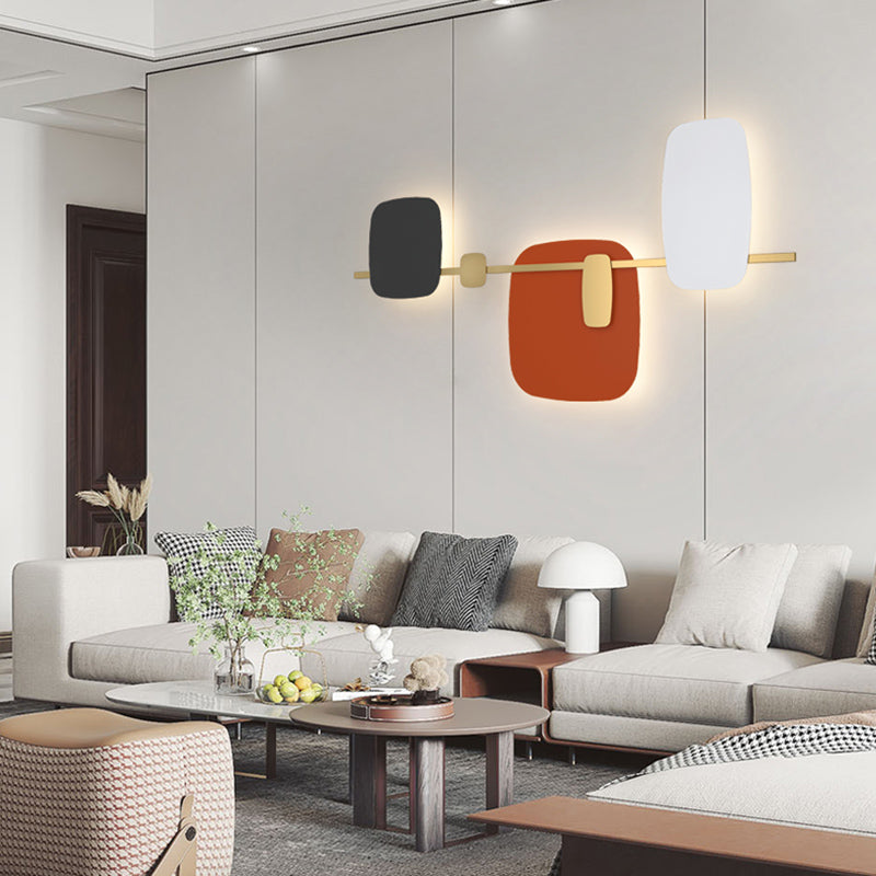 Geometry Shape Wall Lights Modern Style Metal Wall Mounted Light Fixtures