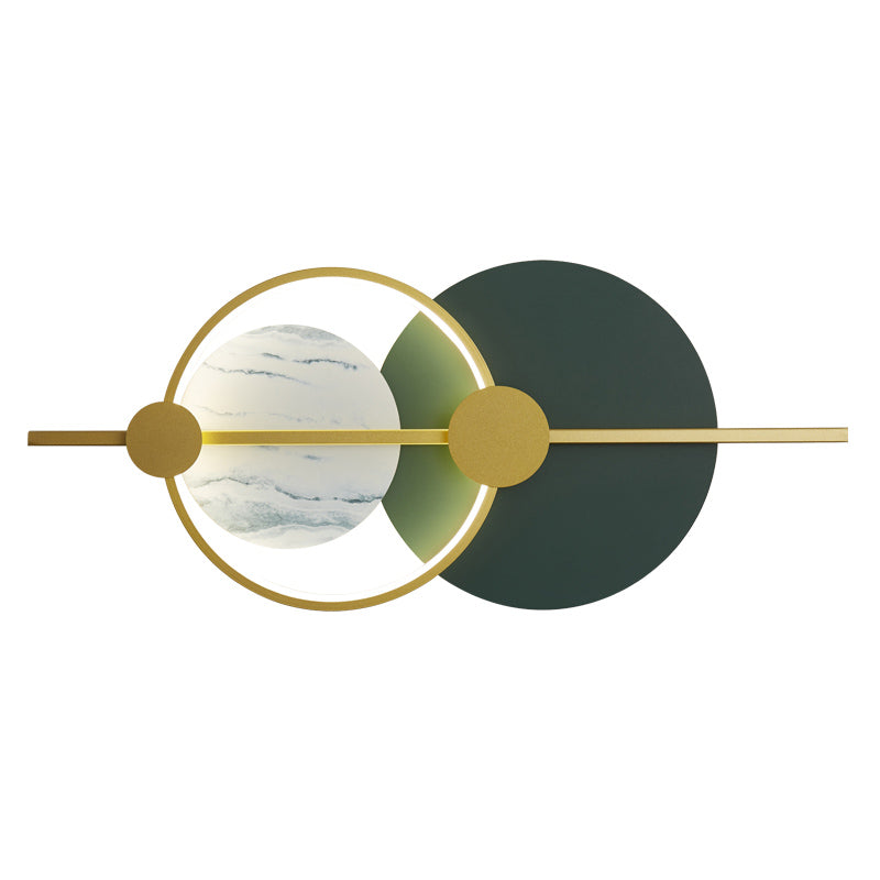 Aparte de la pared de metal de forma redonda APELÍDO MALAR ESTILO MODERNO 1 Luz de pared de luz