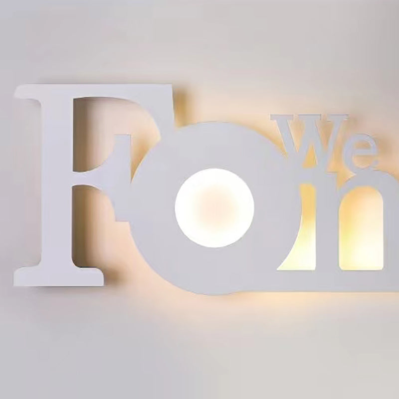 Unique Shape Wall Light Modern Style Metal Single Light Wall Mounted Light Fixture