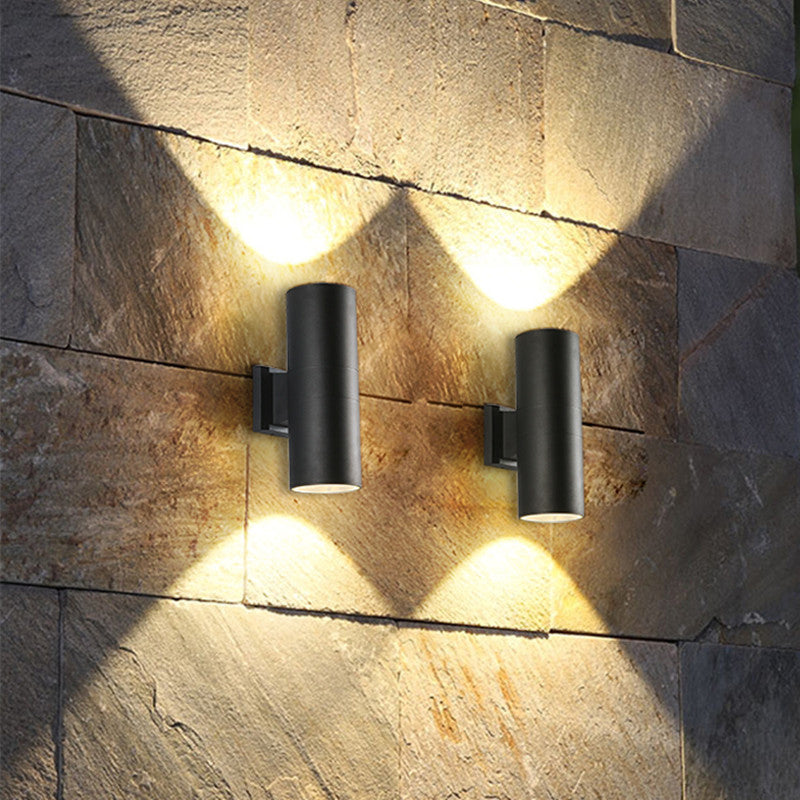 2 Lights Tube Wall Lights Modern Style Metal Wall Mounted Lamps