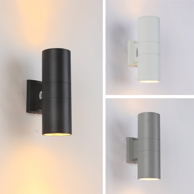 2 Lights Tube Wall Lights Modern Style Metal Wall Mounted Lamps