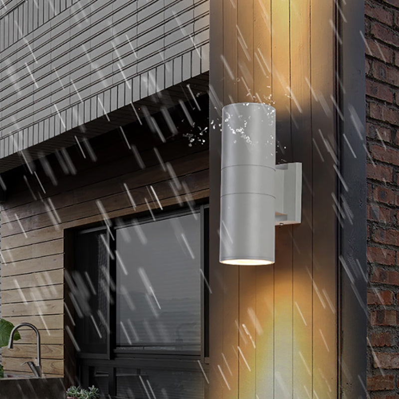 2 Lights Tube Wall Lights Modern Style Metal Wall Mounted Lamps