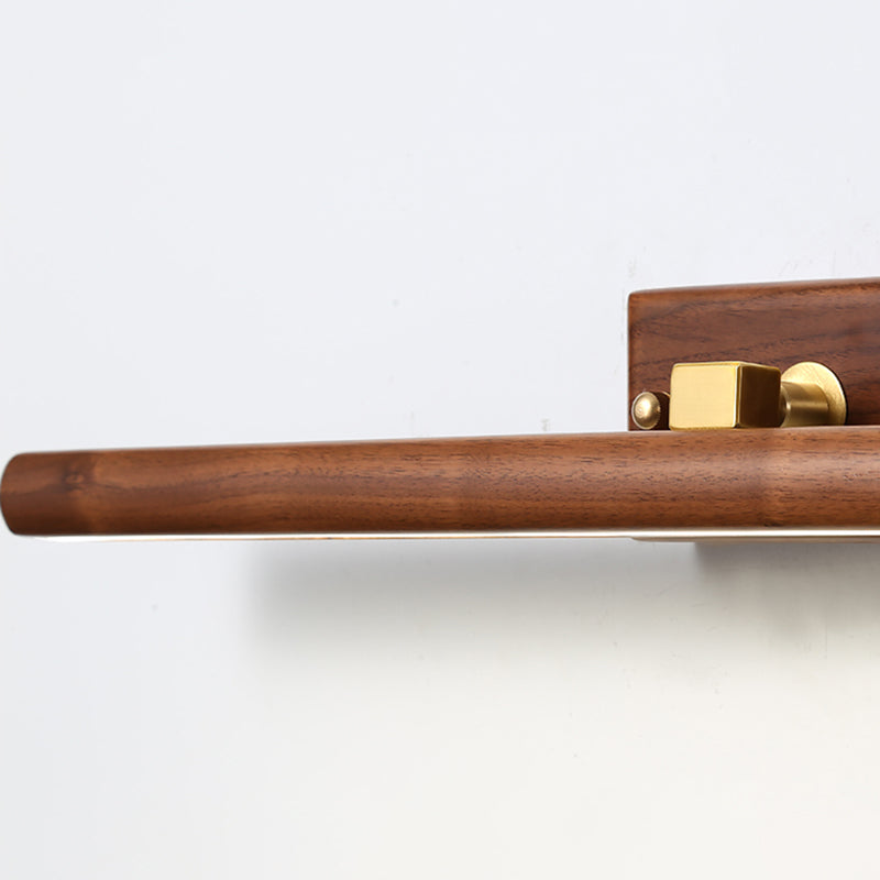 1 Light Tubular Vanity Wall Lights Modern Style Wood Vanity Mirror Lights