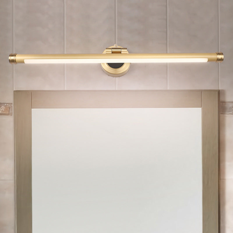 Modern Style Tube Vanity Wall Lights Metal 1 Light Vanity Mirror Lights