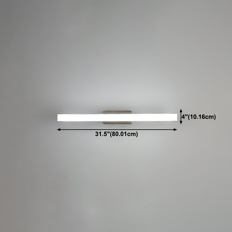 1 luces de pared de tocador lineal ligero luces de espejo de tocador de madera de estilo moderno