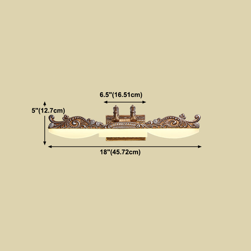 Slim Lineal Splique Simple acrílico Batio LED LEACHING de tocador de tocador