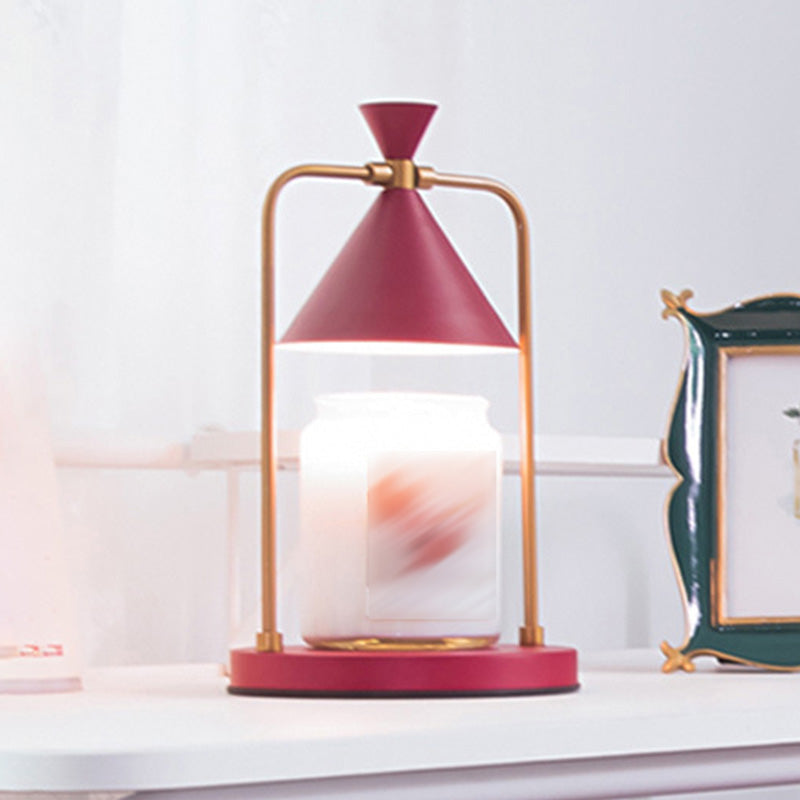 Metal Night Table Lamp Minimalist Style Table Light for Bedroom