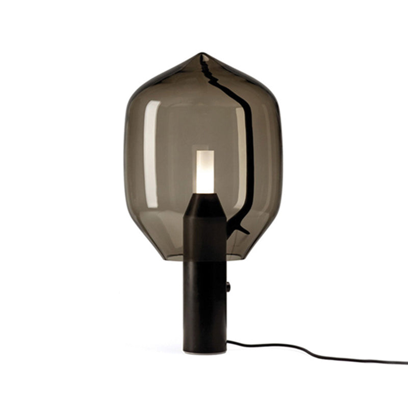 1 lampe de table de nuit géométrique légère les lampes de table en verre de style moderne