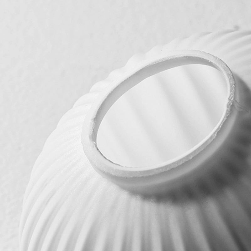 Tombra de tazón Ligera colgante Estilo moderno Candelera de vidrio blanco para sala de estar