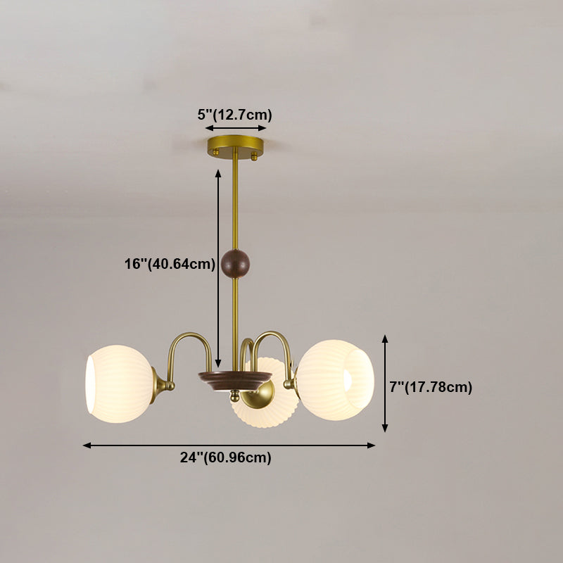 Tombra de tazón Ligera colgante Estilo moderno Candelera de vidrio blanco para sala de estar