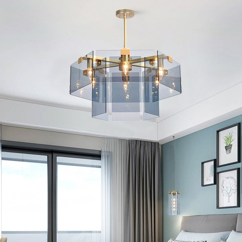Accesorio de iluminación de lámpara de vidrio de dormitorio Luz colgante moderna