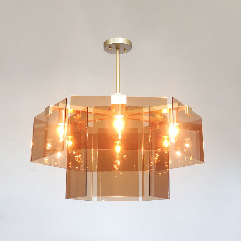 Lustre de lustre en verre de chambre à coucher