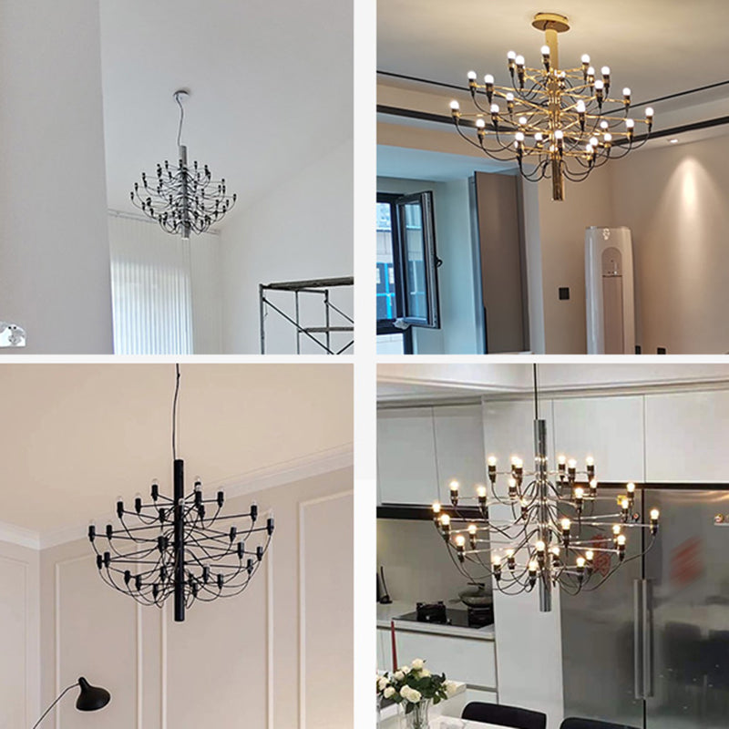 Style moderne suspendu en métal Spoutnik Pendant Light pour le salon