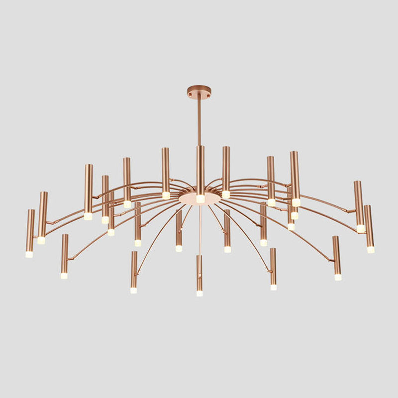 Verstellbarer moderner Kronleuchterbeleuchtung Metallheizlicht für Wohnzimmer