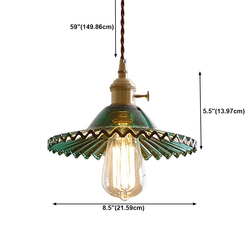 Glass Light Light Light Industrial Flat Down Light per il bando