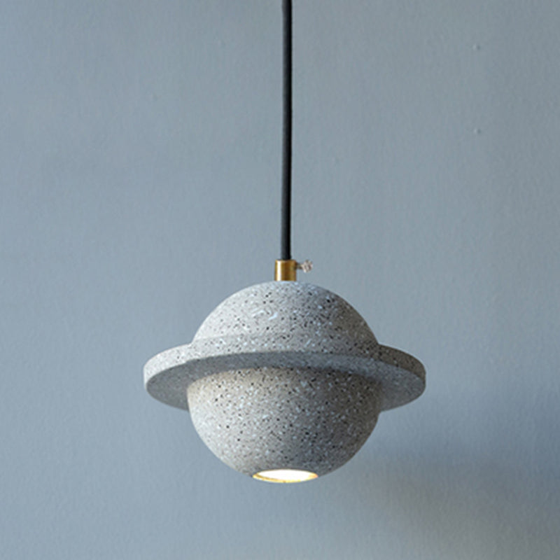 Modern Style Spherical Shape Pendant Lighting Cement Pendant Light for Bedroom
