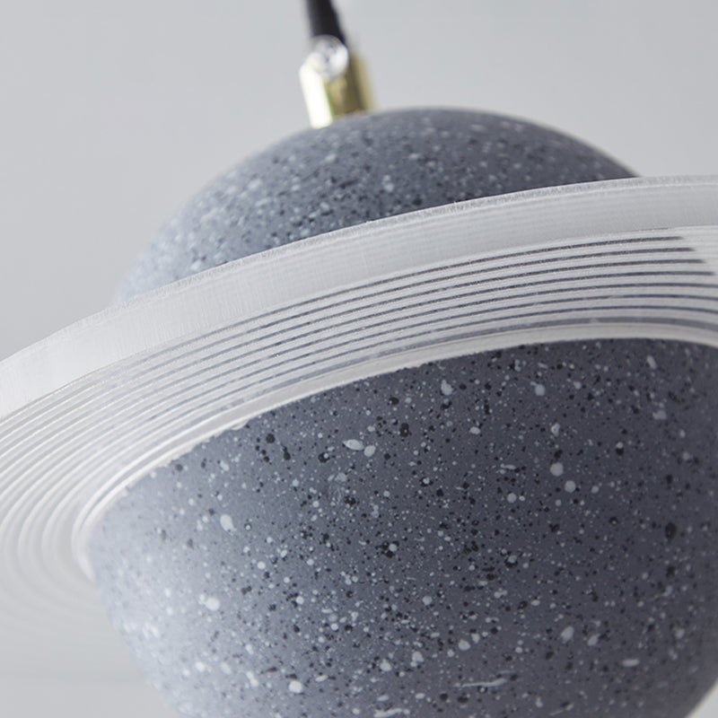 Modern Style Spherical Shape Pendant Lighting Cement Pendant Light for Bedroom