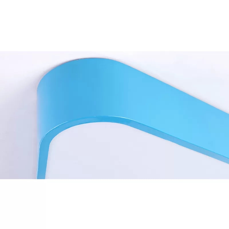 Slanke driehoekige LED-inbouwlamp van acrylmetaal in moderne stijl