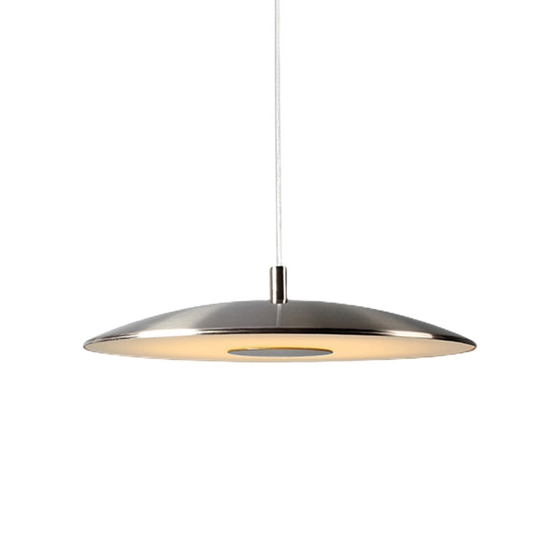 Forme rond en métal suspendu léger style moderne 1 lumière suspendue à la lumière montée sur la lumière