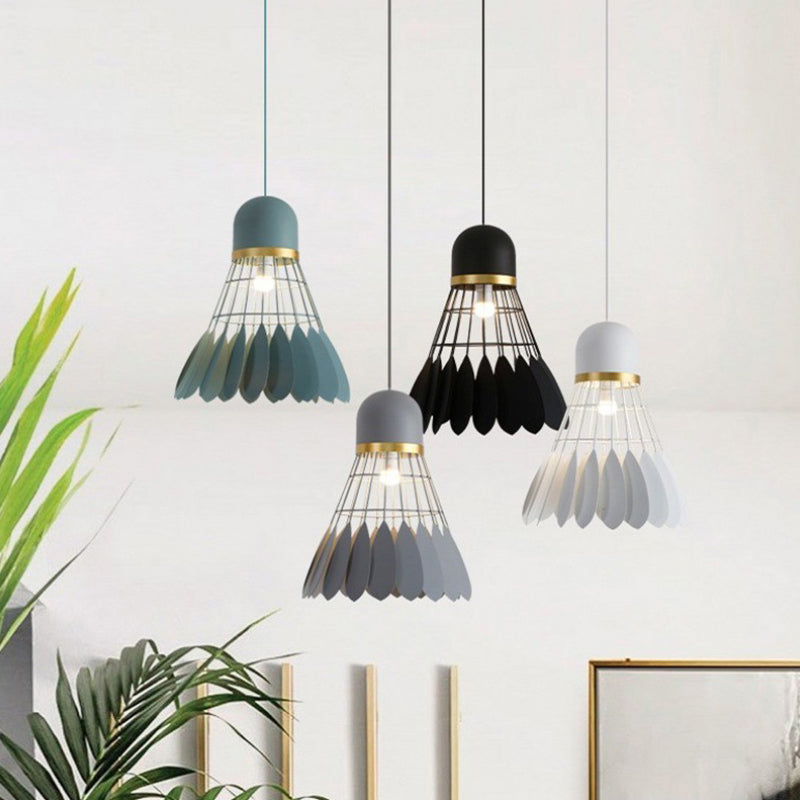 Badminton Form Metall Hanging Light Nordic Macarons 1 hängende Lichter montiert