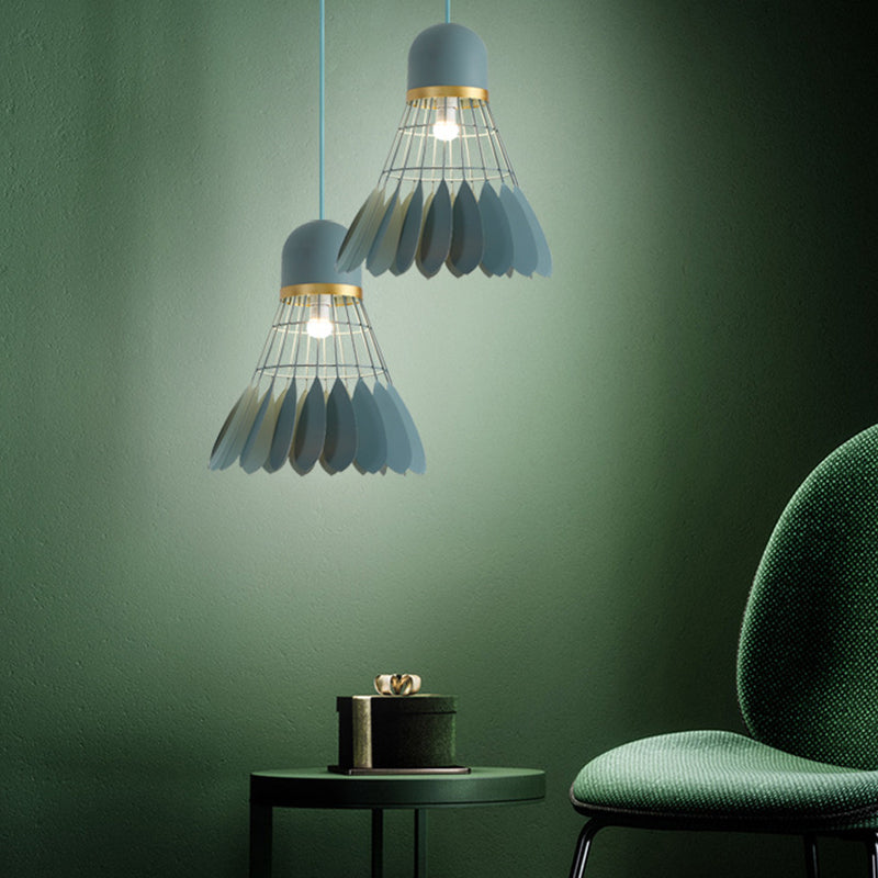Badminton Form Metall Hanging Light Nordic Macarons 1 hängende Lichter montiert