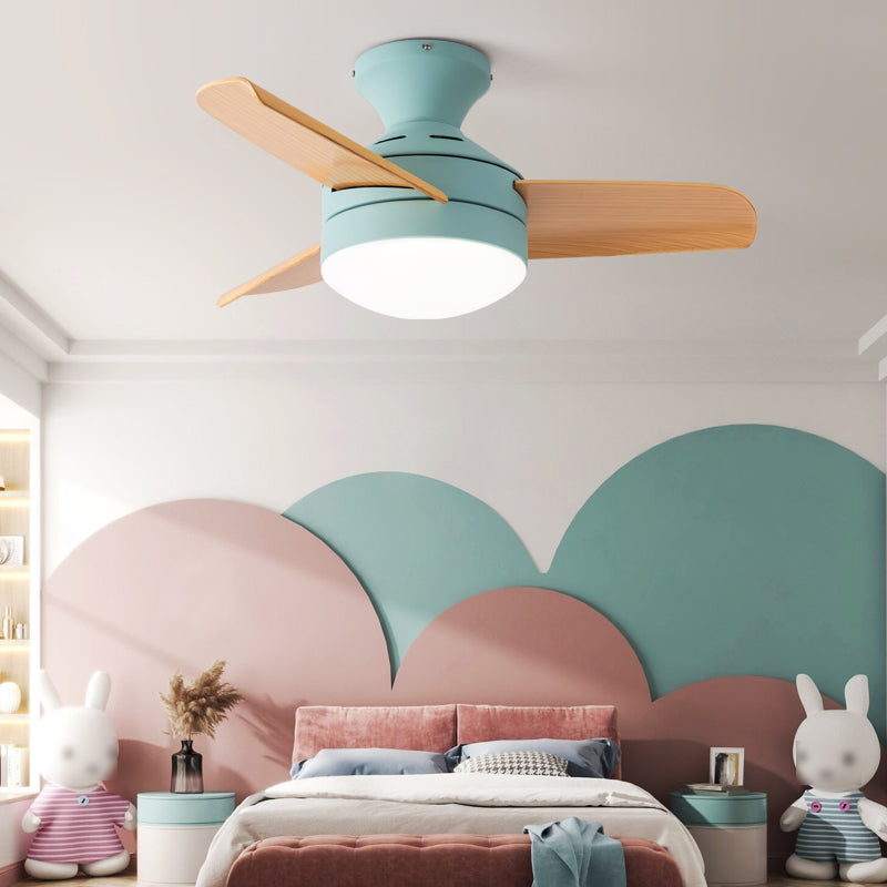 Lampada a ventola del soffitto in stile moderno in metallo a controproteggio a sfioramento della luce