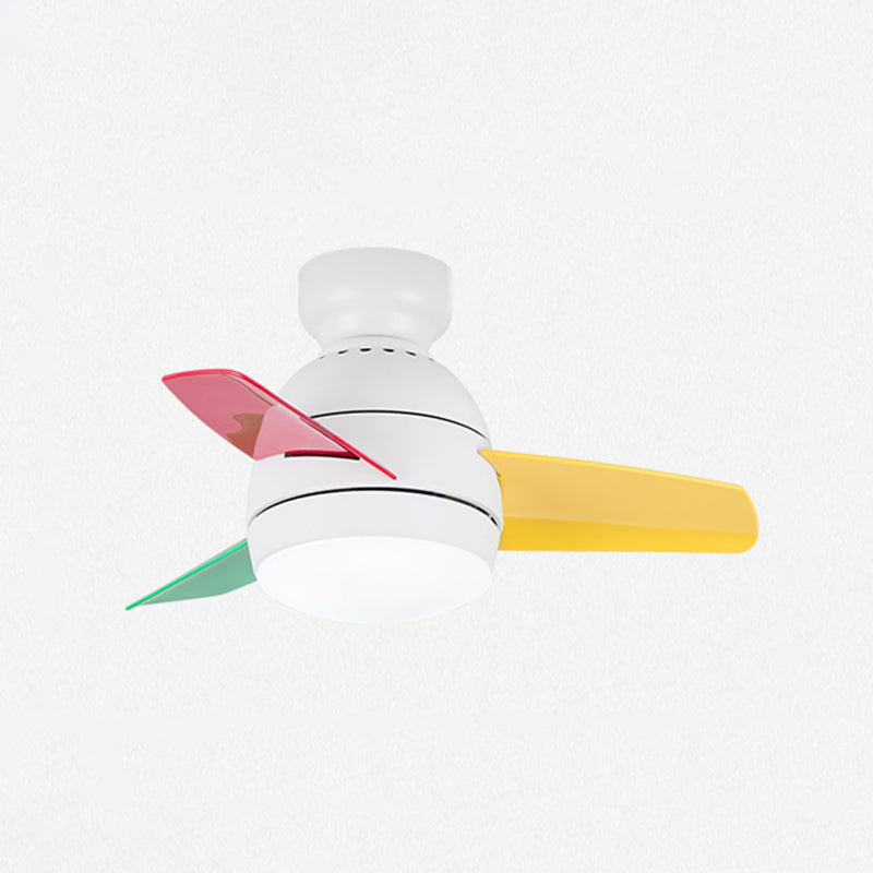 Lampada a ventola del soffitto in stile moderno in metallo a controproteggio a sfioramento della luce