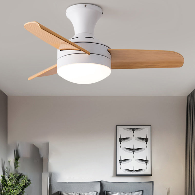 Lampada a ventola del soffitto in stile moderno in metallo a controproteggio a sfioramento della luce