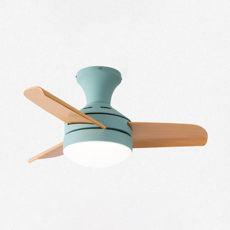 Lampada a ventola del soffitto in stile moderno in metallo a controproteggio a sfioramento della luce