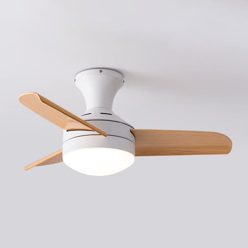 Lampada a ventola del soffitto in stile moderno in metallo a controproteggio a sfioramento della luce